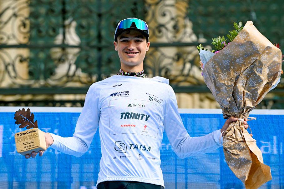 Lukas Nerurkar won the young rider&#039;s jersey at February&#039;s O Gran Camiño