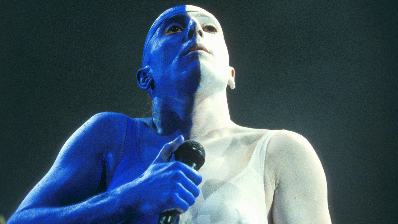 Singer Maynard Keenan performing on stage with Tool on July 7, 1997. (Photo by John Atashian/Getty Images)