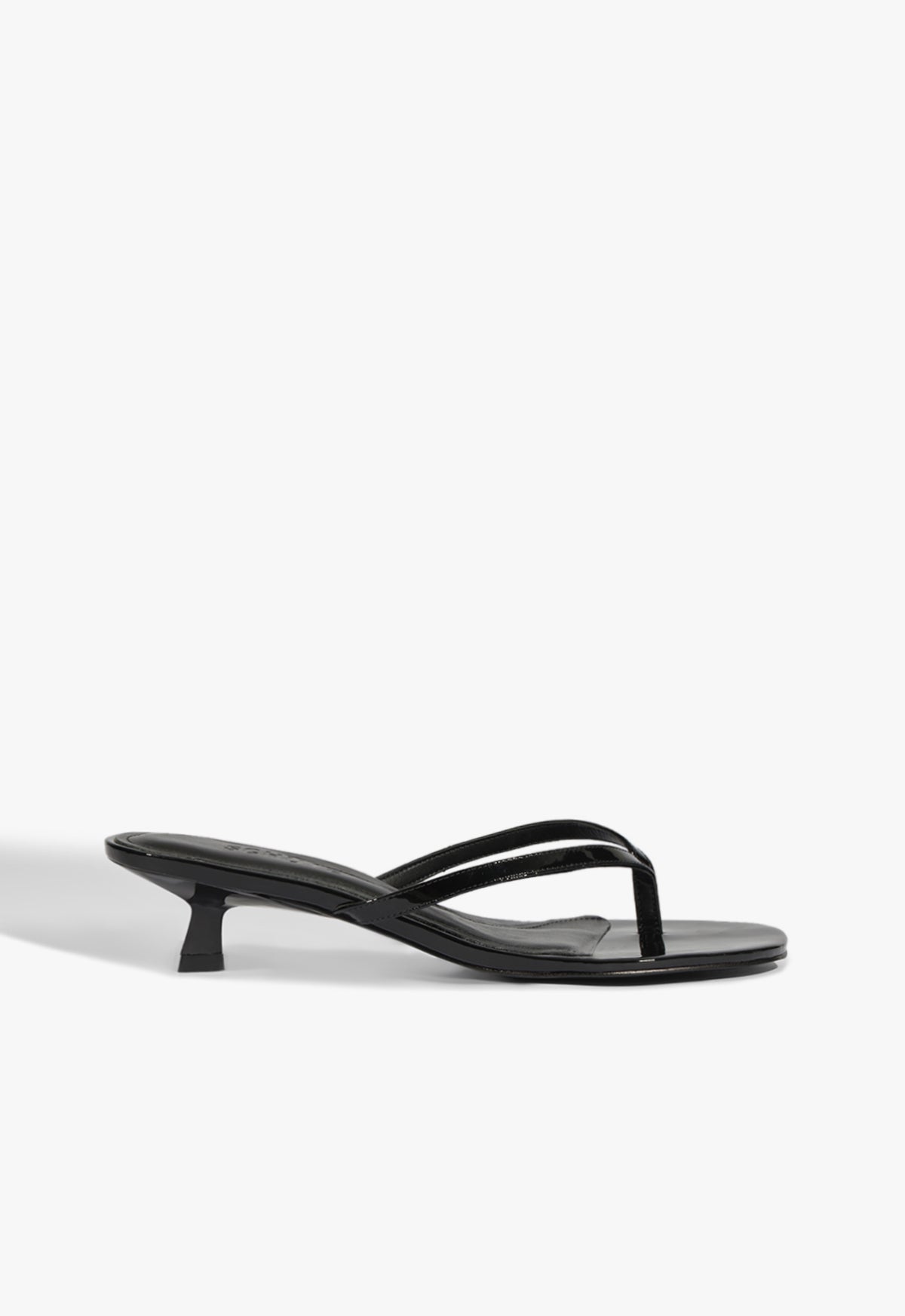 Carolyn Patent Sandal - 5 / Black / Patent