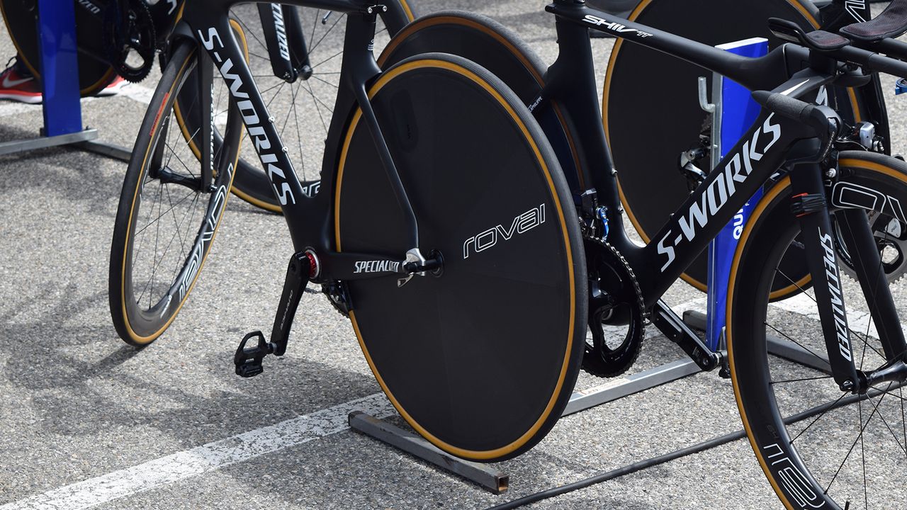 Quick-Step Floors were racing with the new Roval 321 Disc rear wheel