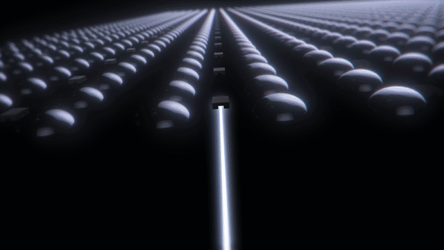 An animated gif showing how True RGB technology works