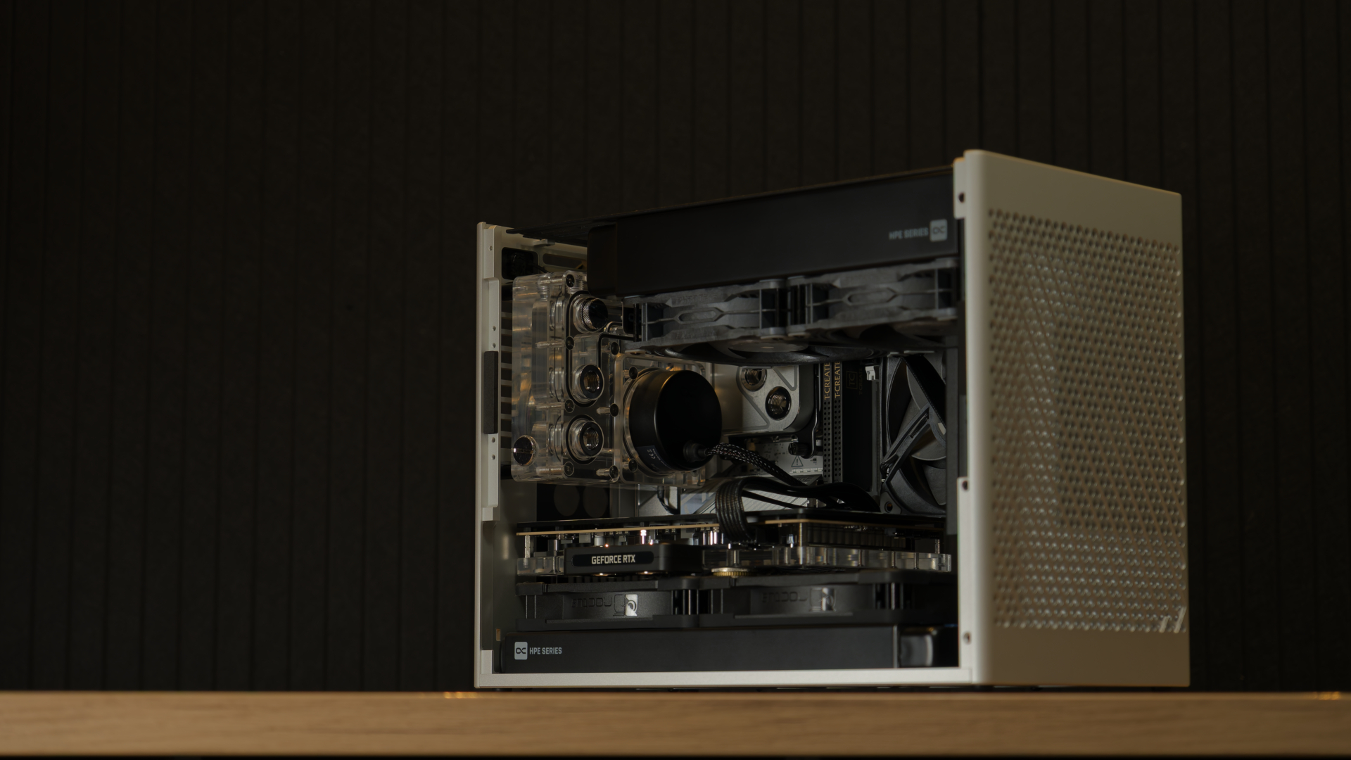 Greyscale ITX Build Cable Management