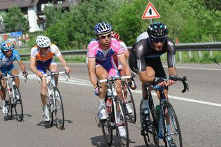 Steve Cummings leads escape, Giro d'Italia 2010, stage 17