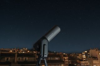 A Unistellar Equinox 2 smart telescope being used at night