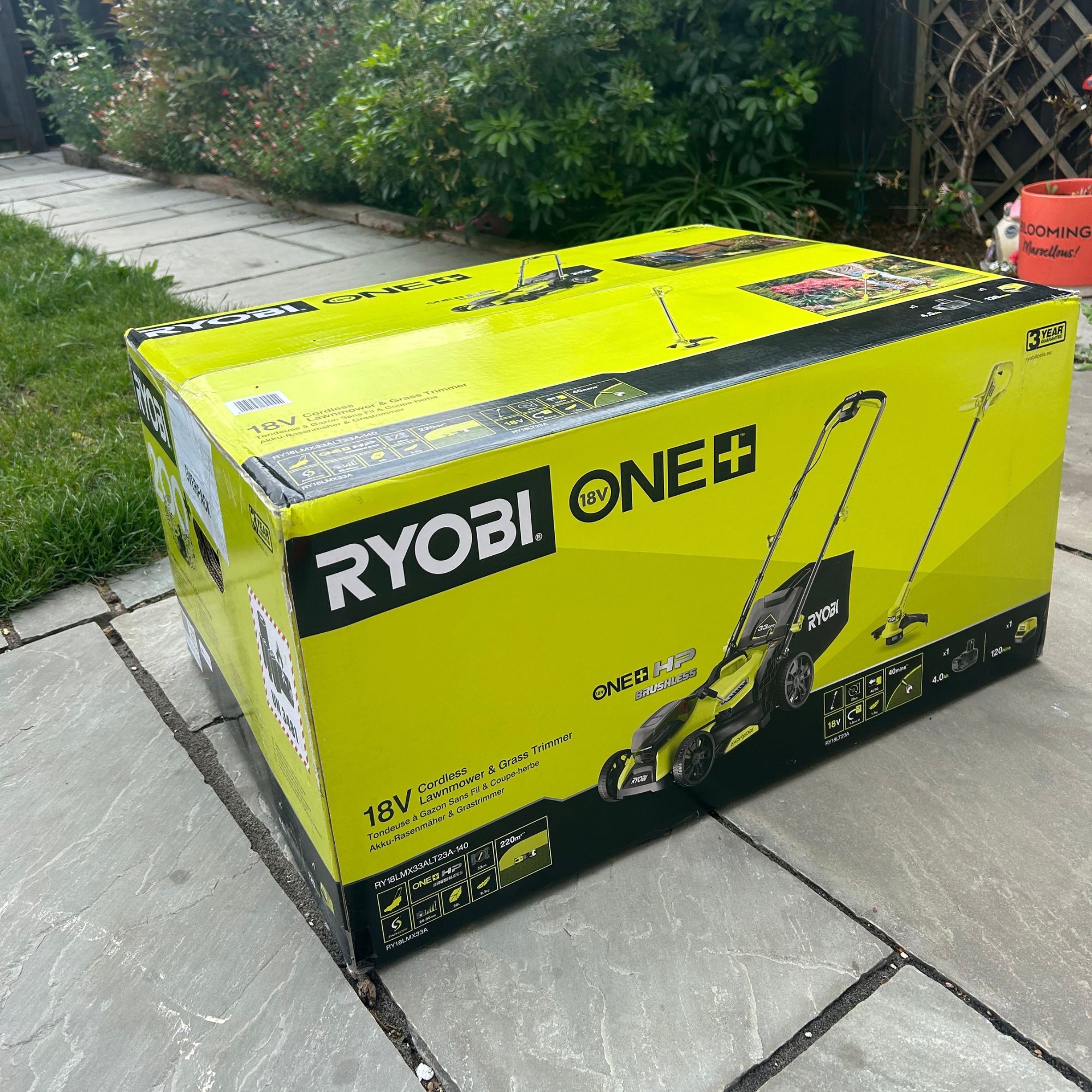 Lawnmower in box