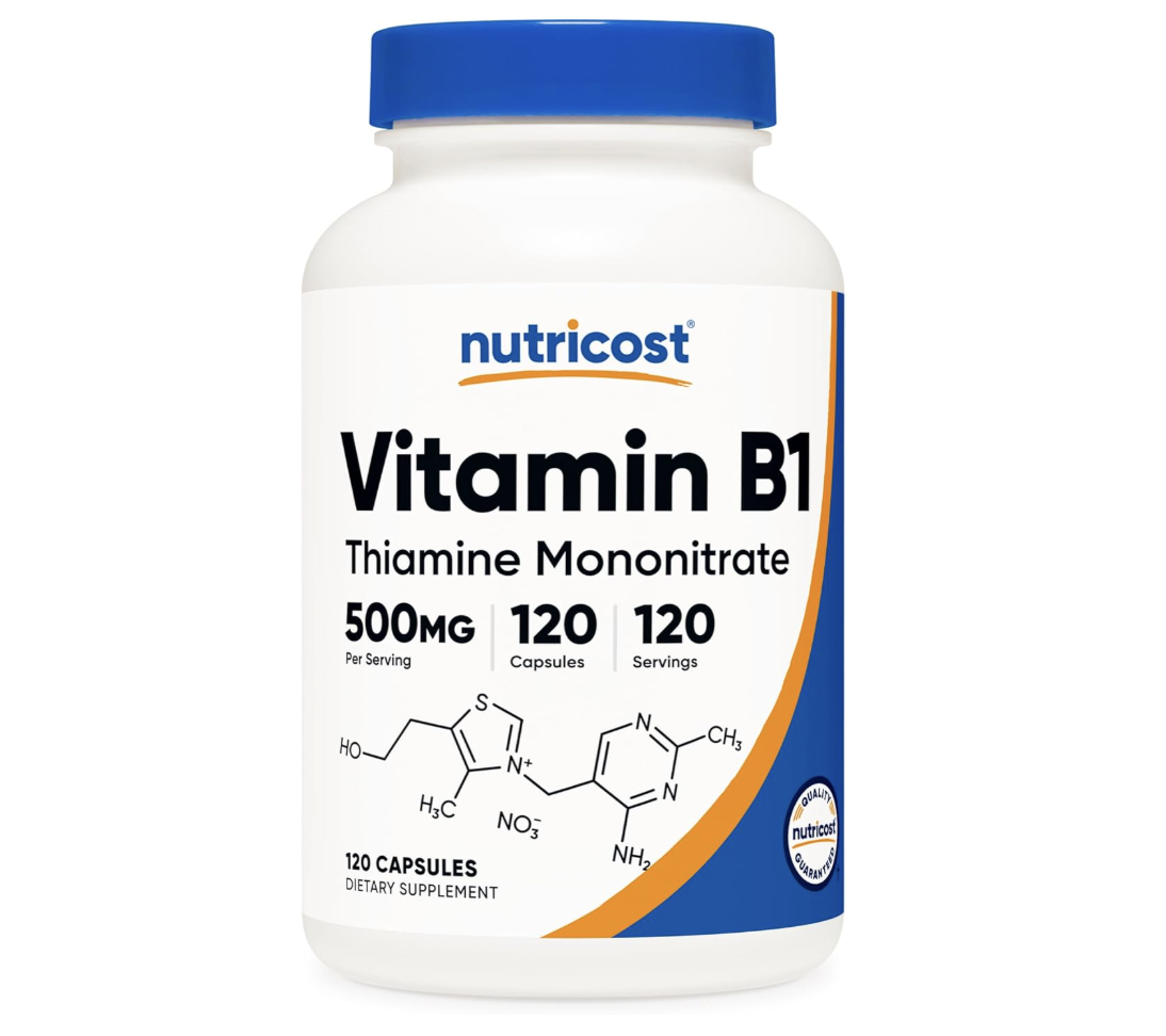 Nutricost Vitamin B1 (thiamine) 500mg, 120 Capsules