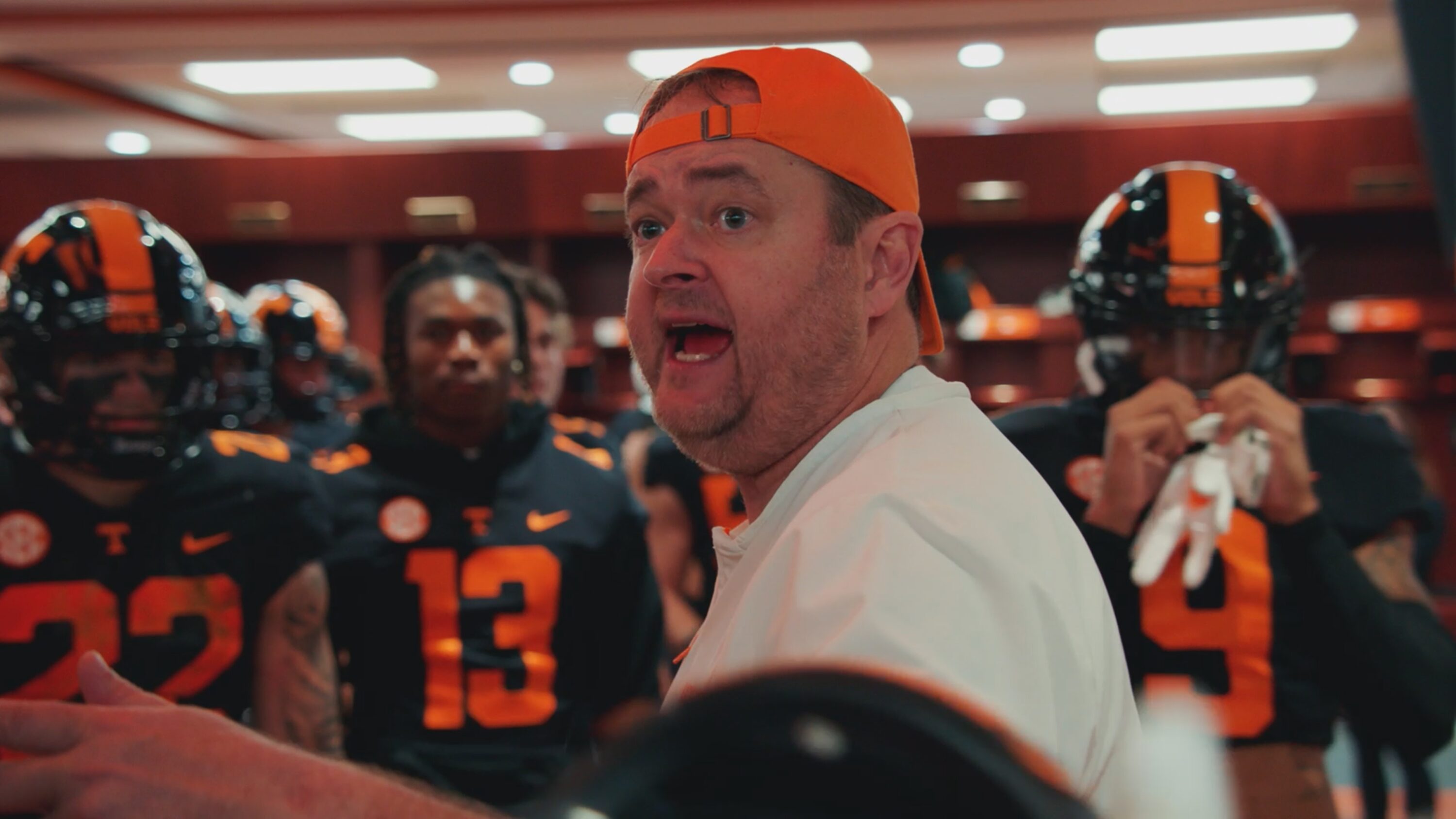 Josh Heupel in Netflix doc SEC Football: Any Given Saturday.