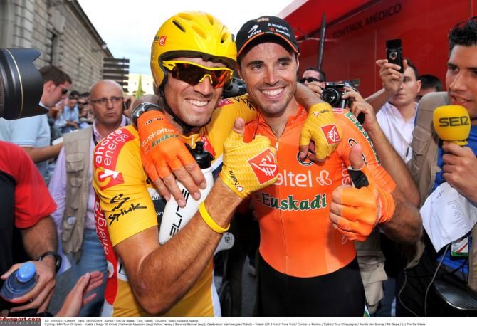 Alejandro Valverde and Sammy Sanchez in 2009