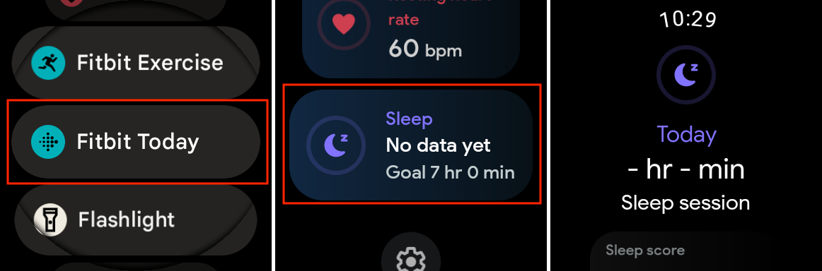 Ver datos de sueño en Pixel Watch