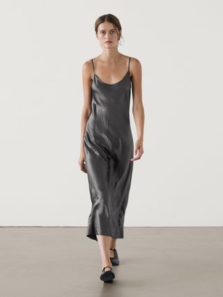 Flowing Camisole Midi Dress