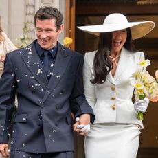 Dua Lipa and Callum Turner at their civil ceremony