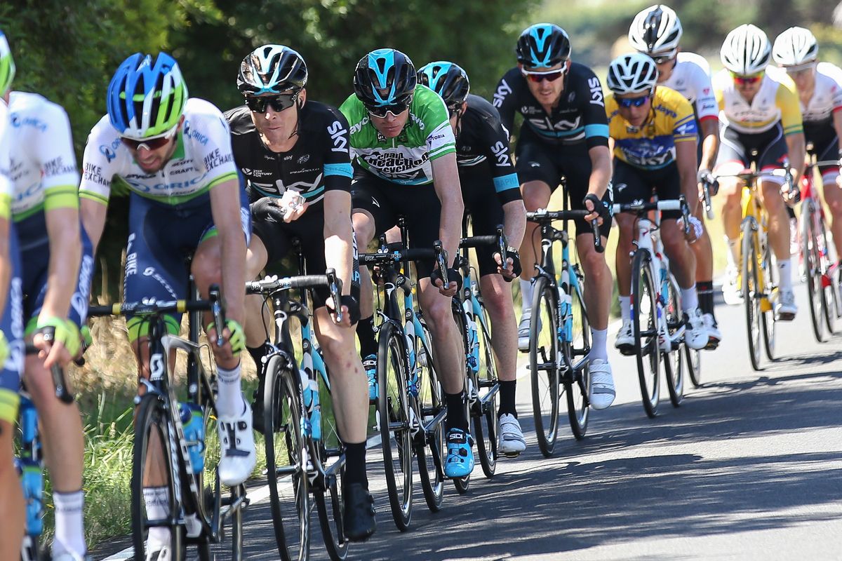 Team Sky looking after Chris Froome and Peter Kennaugh
