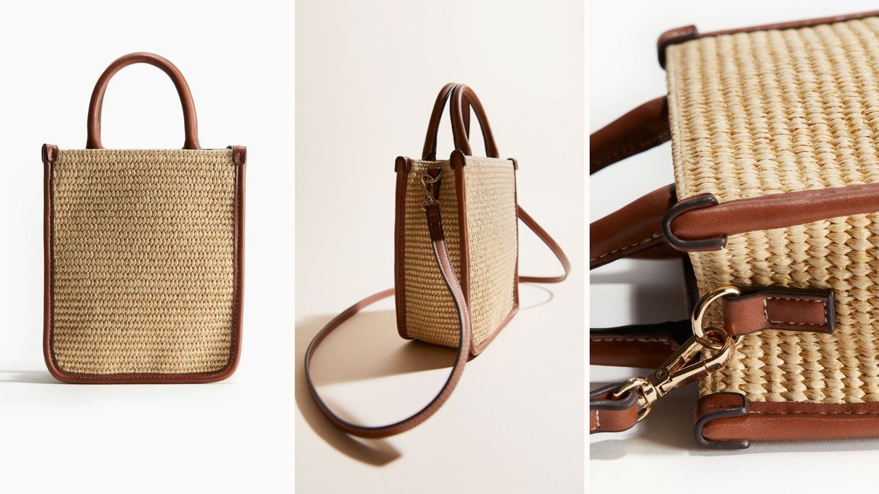 H&amp;M woven crossbody bag