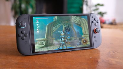 Nintendo Switch 2 with Breath of the Wild running