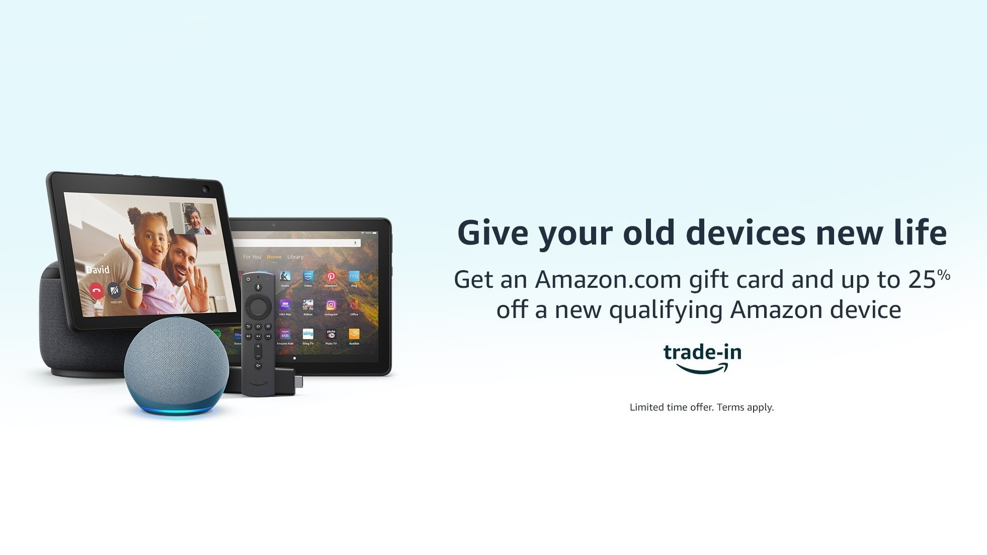 A trade-in ad from Amazon: 