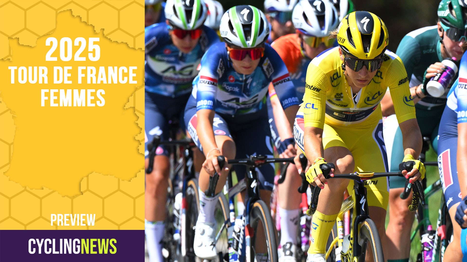 CHAMBERY, FRANCE - AUGUST 01: Kimberley Le Court Pienaar of Mauritius and Team AG Insurance - Soudal - Yellow Leader Jersey competes during the 4th Tour de France Femmes 2025, Stage 7 a 159.7km stage from Bourg-en-Bresse to Chambery / #UCIWWT / on August 01, 2025 in Bourg-en-Bresse, France. (Photo by Tim de Waele/Getty Images)