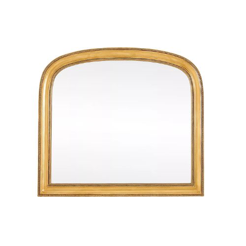 Gold mantel mirror