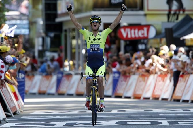 Michael Rogers (Tinkoff-Saxo) wins his first Tour de France stage