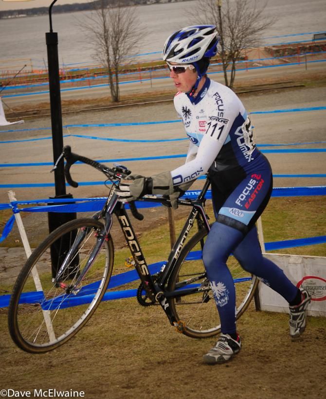 Christina Birch (JAM Fund/ NCC/ Vitoria) running the barriers on lap two