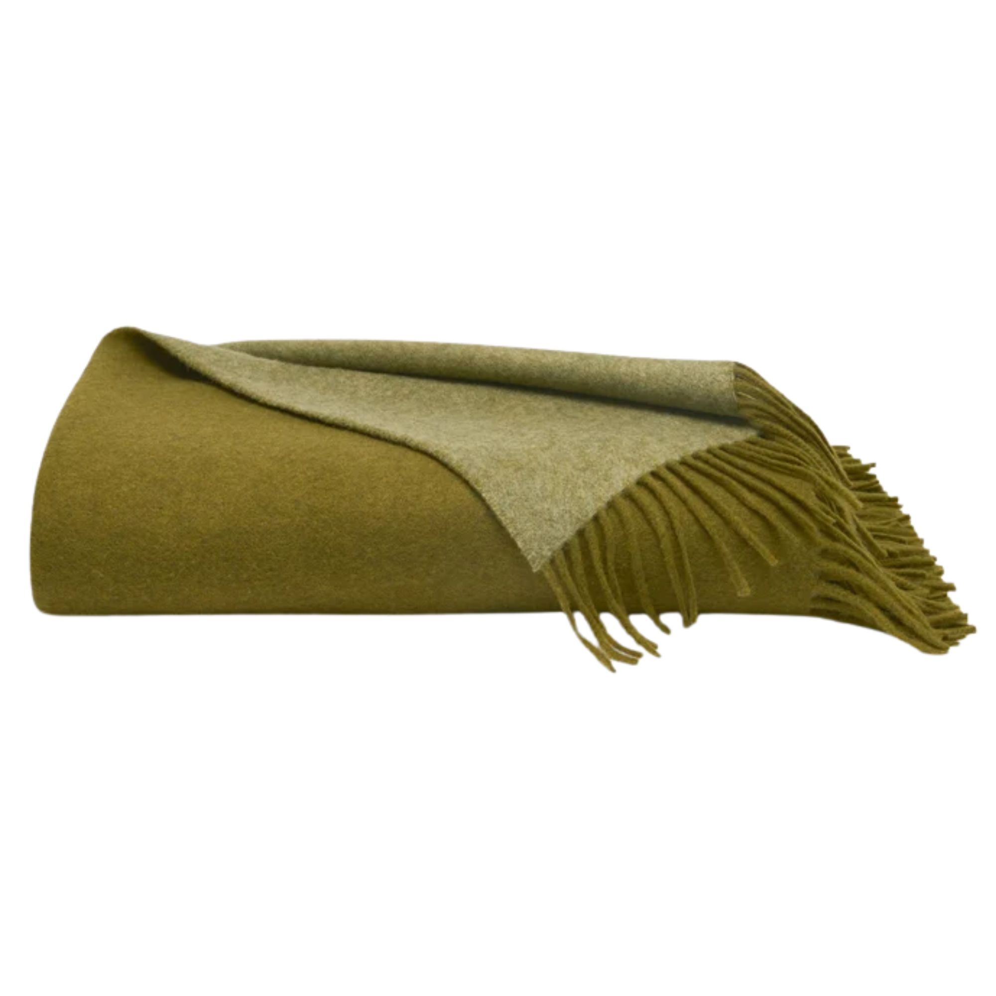 Two-Toned Lambswool Throw Blanket