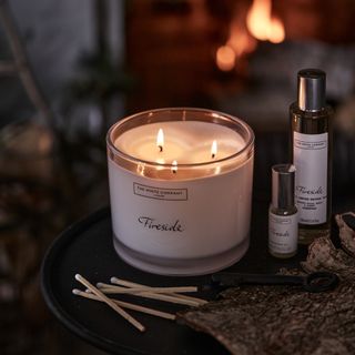 The White Company Fireside Large Candle
