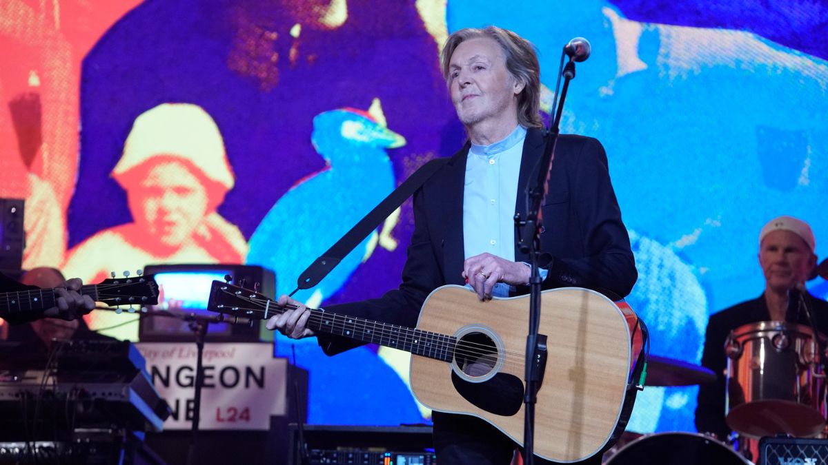 Musical guest Paul McCartney performs "Days We Left Behind" on SNL, Saturday, May 16, 2026