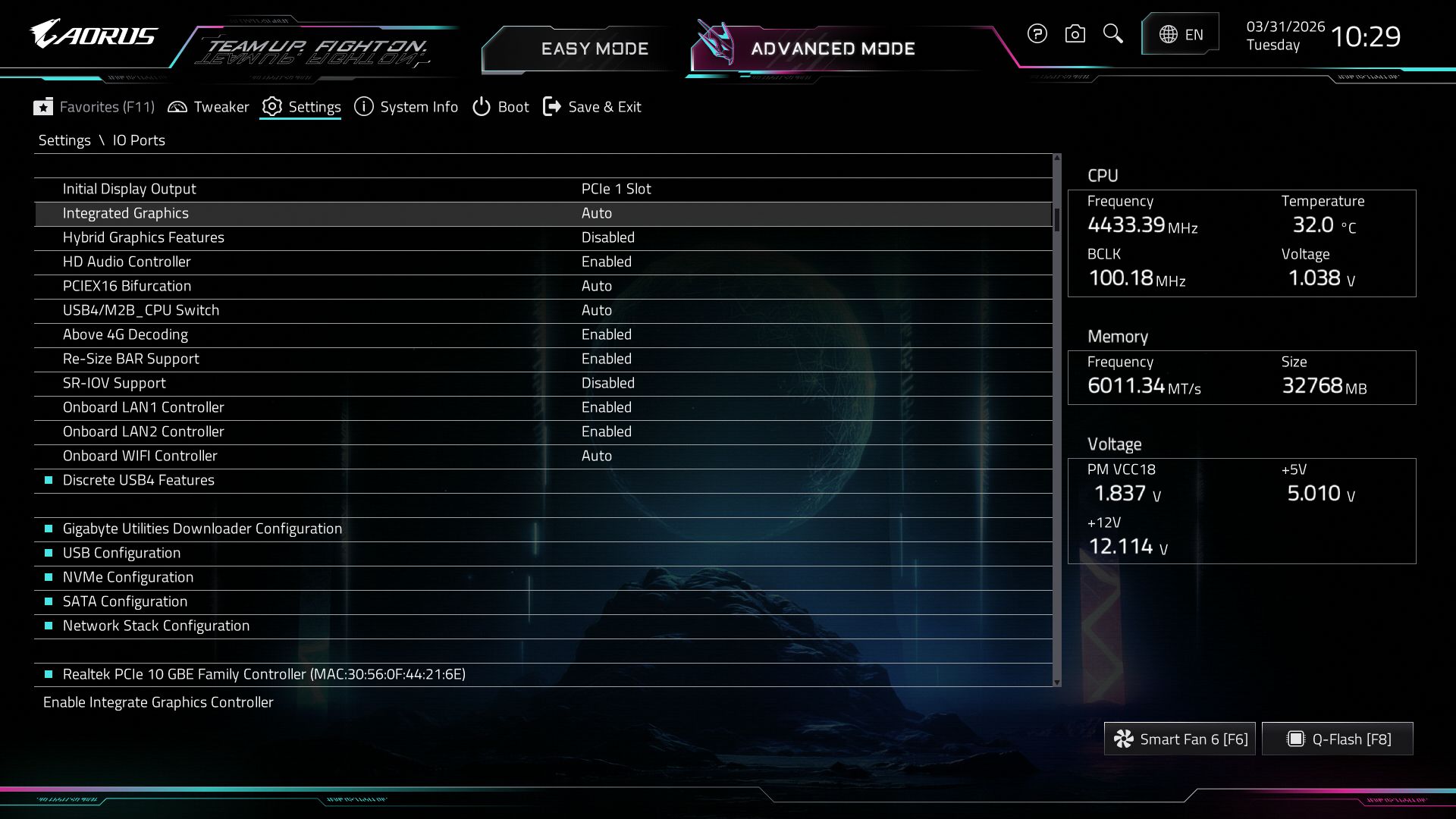 Gigabyte X870E Aorus Xtreme X3D AI Top - BIOS