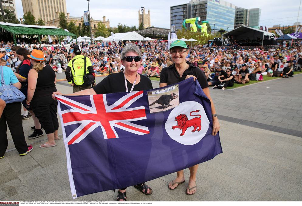 Richie Porte's fans were out in force