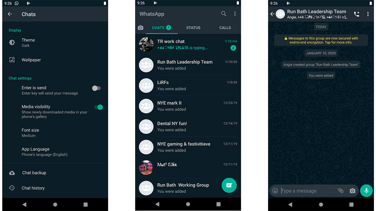 WhatsApp dark mode is now available in beta | Creative Bloq