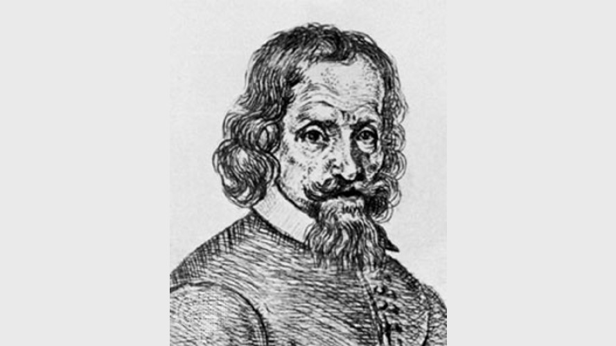 Drawing of Johann Rudolf Glauber who is considered one of the first chemical engineers.