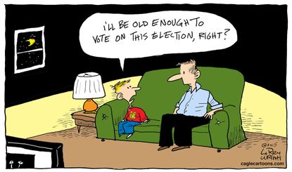 Editorial cartoon U.S. Presidential Election 2016