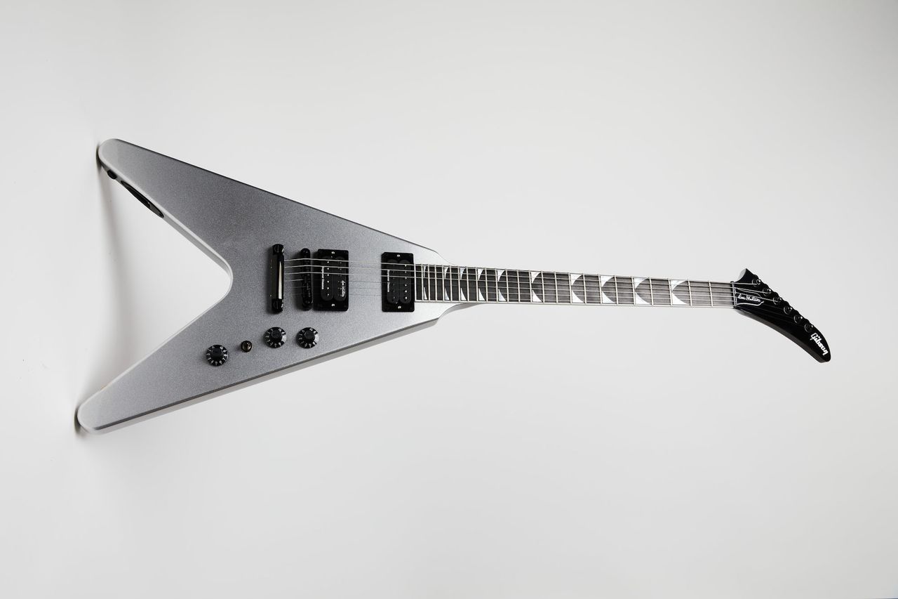 Gibson Dave Mustaine Flying V EXP Metallic Silver
