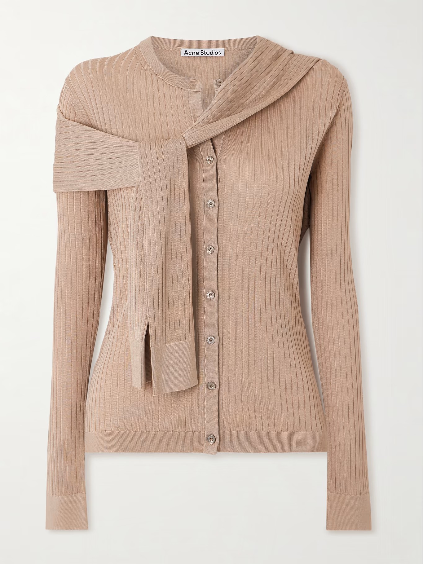 Oversized Two-Tone Open-Knit Sweater