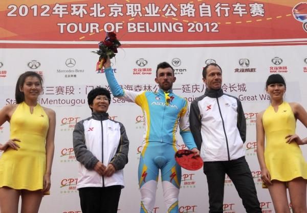 Francesco Gavazzi (Astana) on the podium