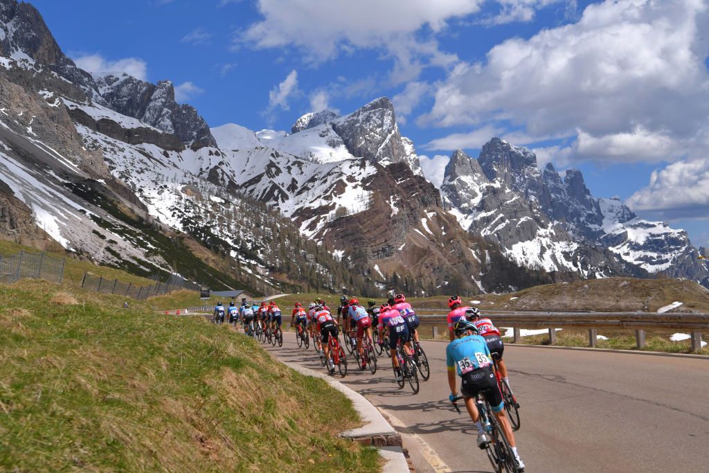 A descent in the Dolomites