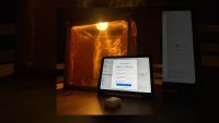 iPad in front of Faraday cage