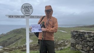 Adam Taylor Smith began his hike at Land's End in Cornwall on the 30th of April