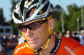 A pensive Lance Armstrong