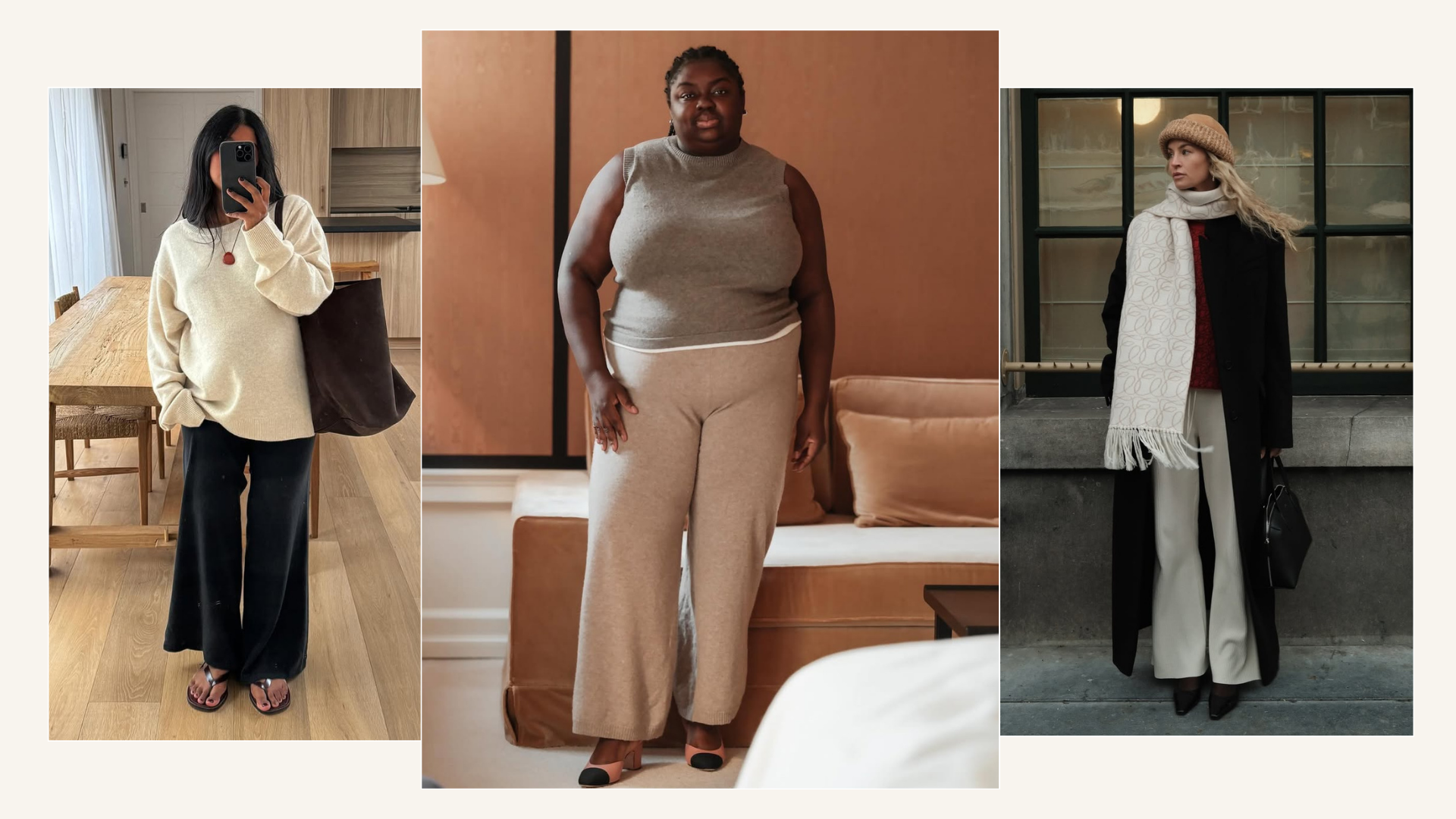 Three ways to wear cashmere loungewear