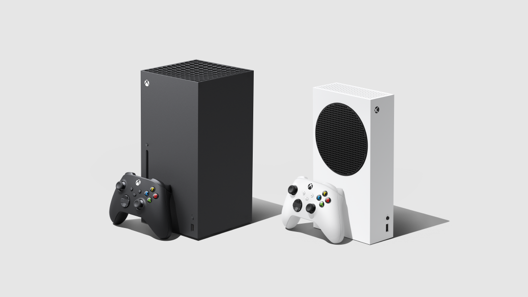 Xbox Series X and Xbox Series S side by side