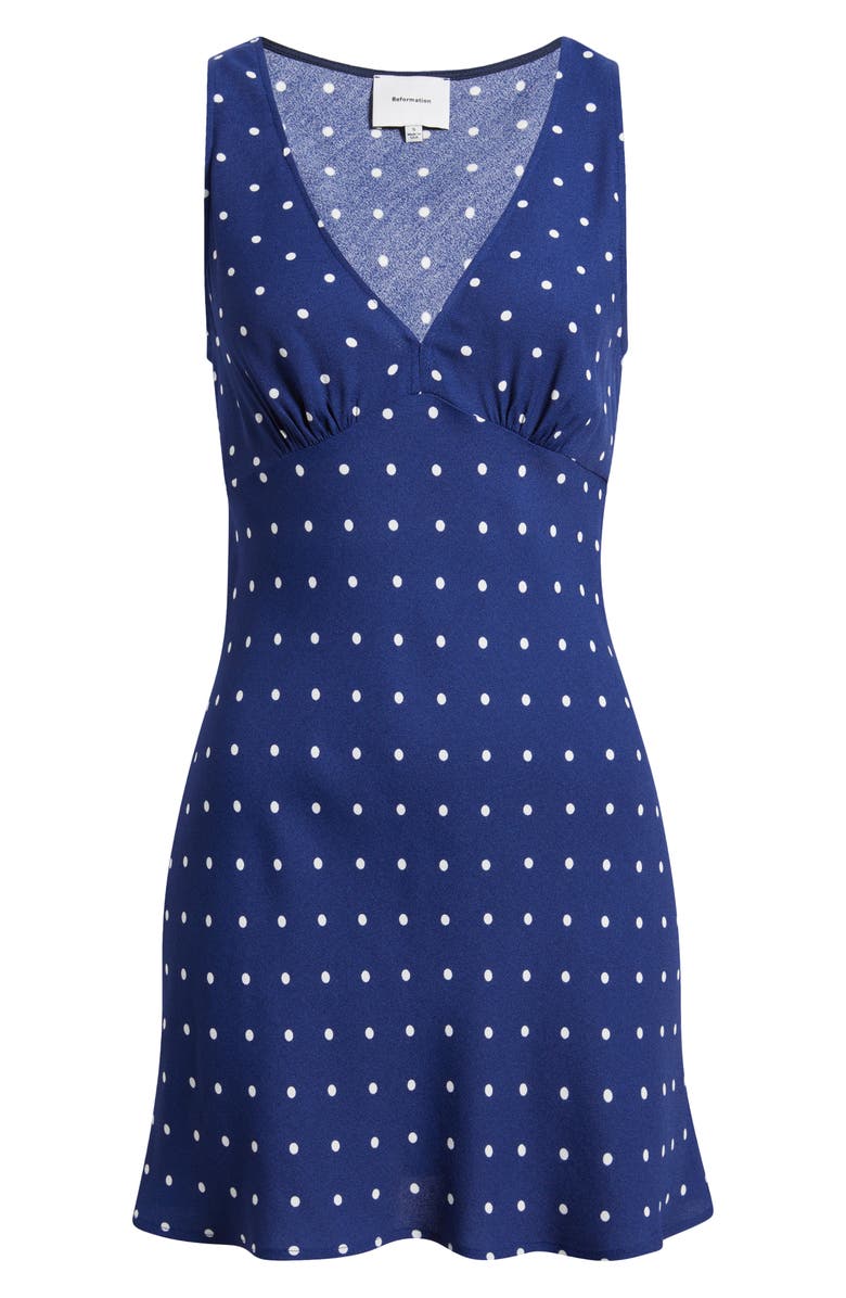 Calix Polka Dot Crepe Minidress