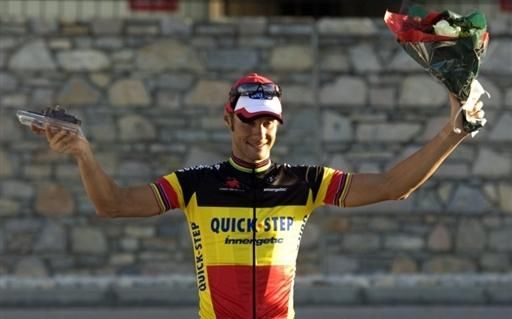 Tom Boonen celebrates his first stage win in the Tour of Oman
