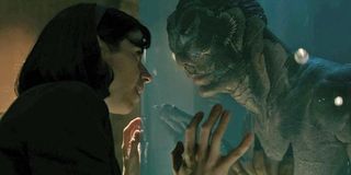 Sally Hawkins and the creature in The Shape of Water