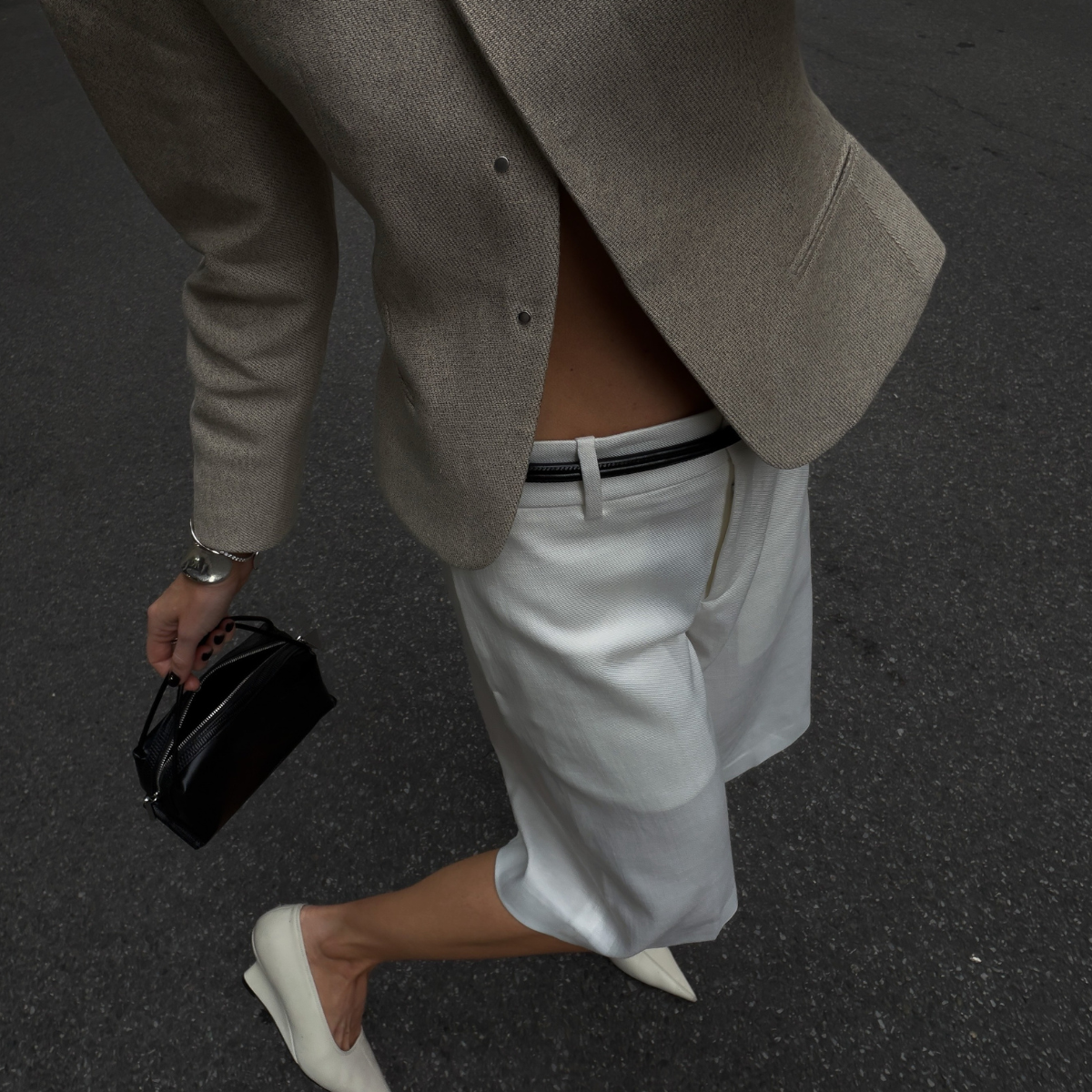 Satin Bermuda short trend summer 2026.