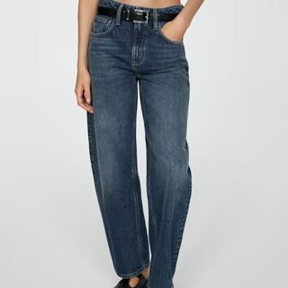 Mango barrel leg jeans