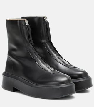 Zipped 1 Leather Ankle Boots