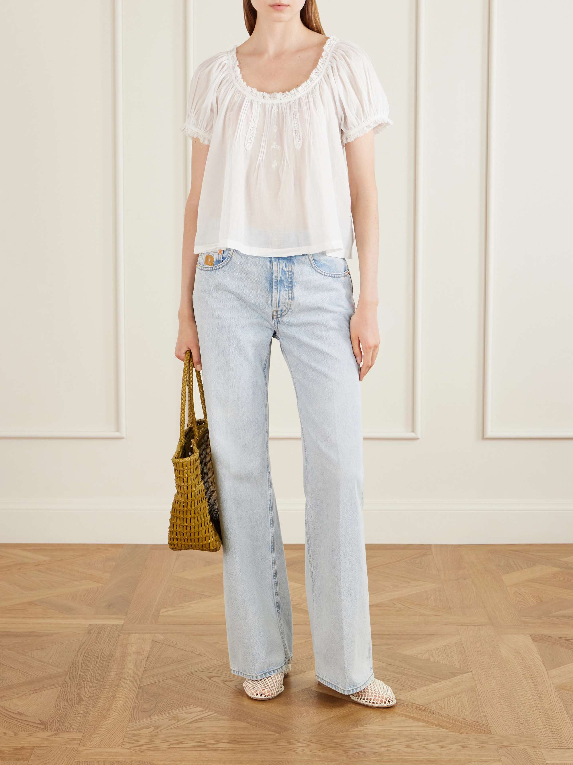 Frederica Organic Cotton-Voile Blouse