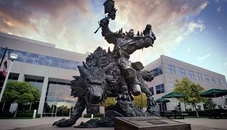 Blizzard's orc statue