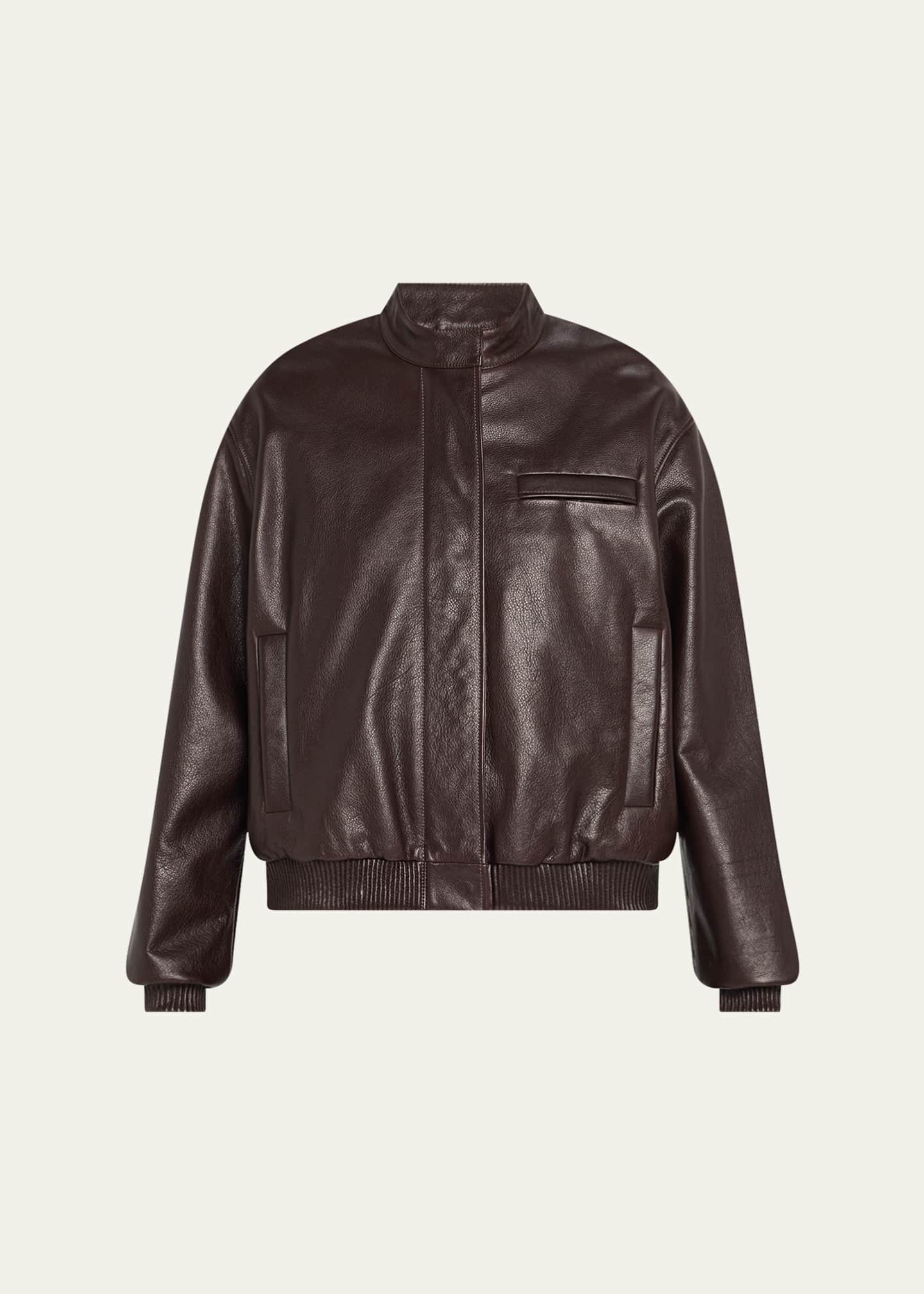 Loulou de Saison, Marlow Leather Bomber Jacket