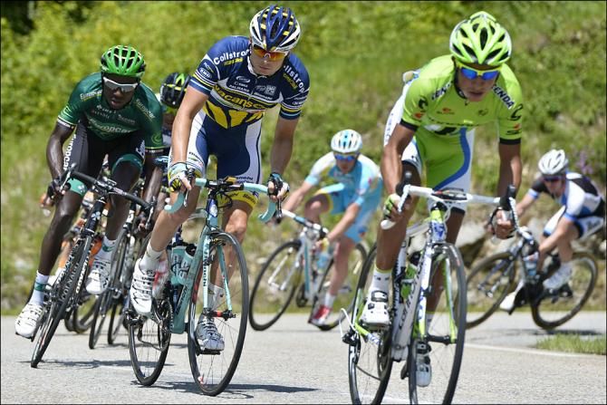Bert Jan Lindeman (Team Vacansoleil) in the day's breakaway